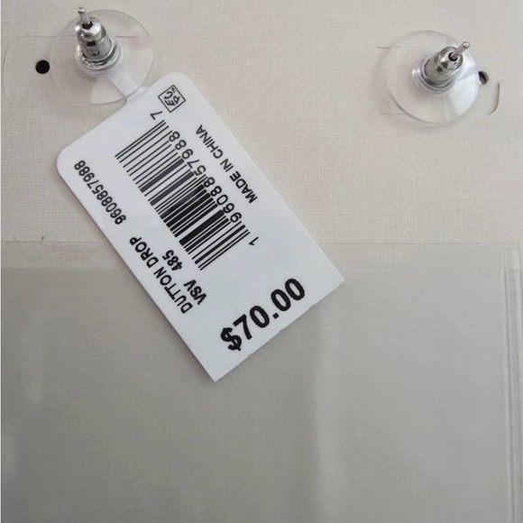 BNIB Kendra  Scott Yellow Rose Iconic Earrings-Ivory MOP Framed In Antique Gold - Picture 3 of 4